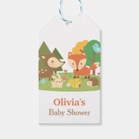 Cute Woodland Animal Baby Shower Party Labels