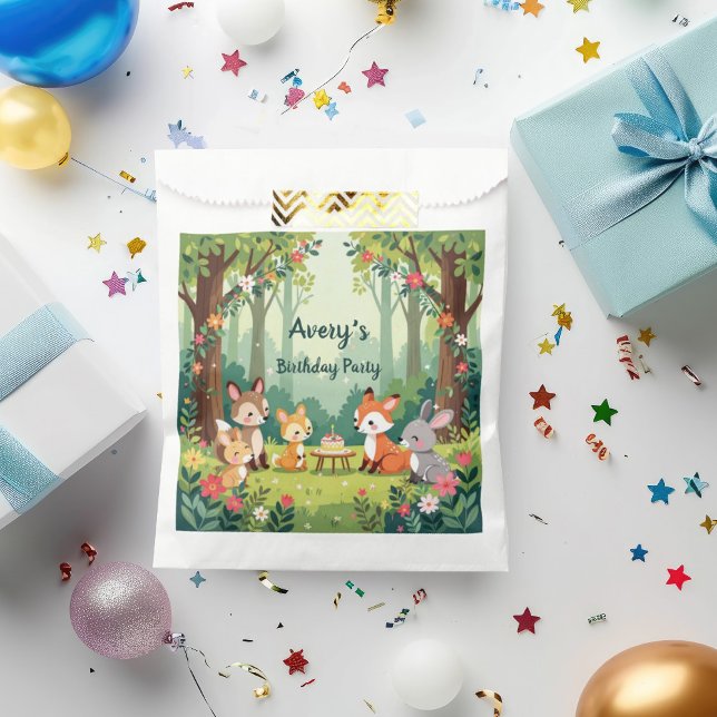 Cute Woodland Animal Child Birthday Favor Bag (Creator Uploaded)
