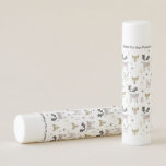 Cute Woodland Animal Doodle Pattern Lip Balm