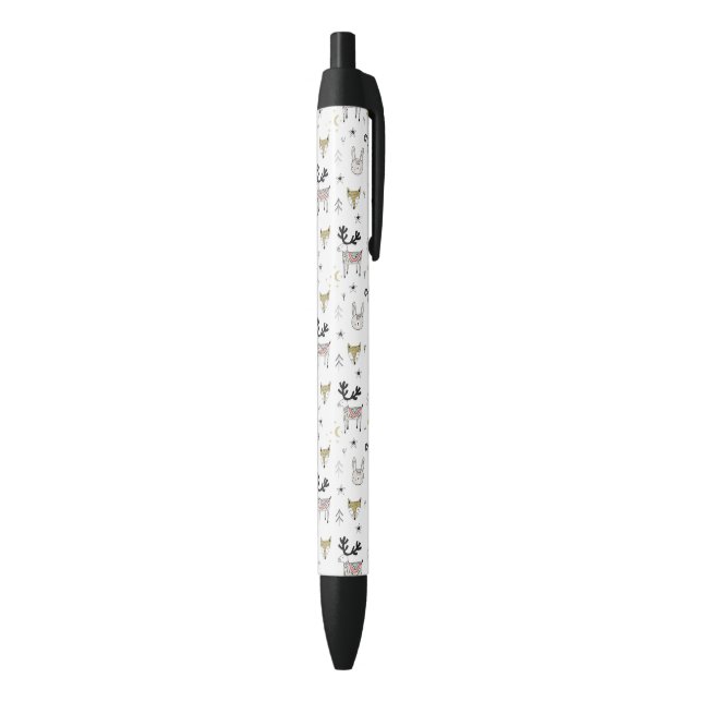 Cute Woodland Animal Doodle Pattern Pen (Bottom (Vertical))