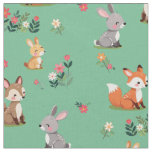 Cute Woodland Animal Fabric