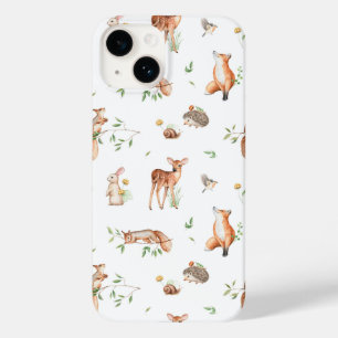 Cute Woodland Animal Friends Pattern Case-Mate iPhone 14 Case