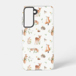 Cute Woodland Animal Friends Pattern Samsung Galaxy S21 Case
