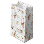 Cute Woodland Animal Friends Pattern Small Gift Bag