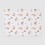 Cute Woodland Animal Friends Pattern Tissue Paper