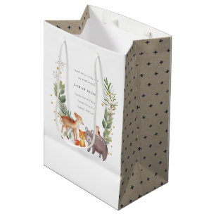 Woodland Fabric Bags, Woodland Theme Favor Bags, Woodland Cotton Bags, Wood  Animals Favor Bags, Woodland Guest Gifts 