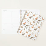 Cute Woodland Animal Pattern Planner