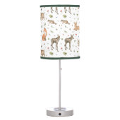Cute Woodland Animal Pattern Table Lamp (Back)