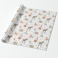 Cute Woodland Animal Wrapping Paper, Zazzle