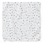 Cute Woodland Animal Track Pattern Bandana
