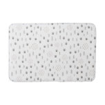 Cute Woodland Animal Track Pattern Bath Mat