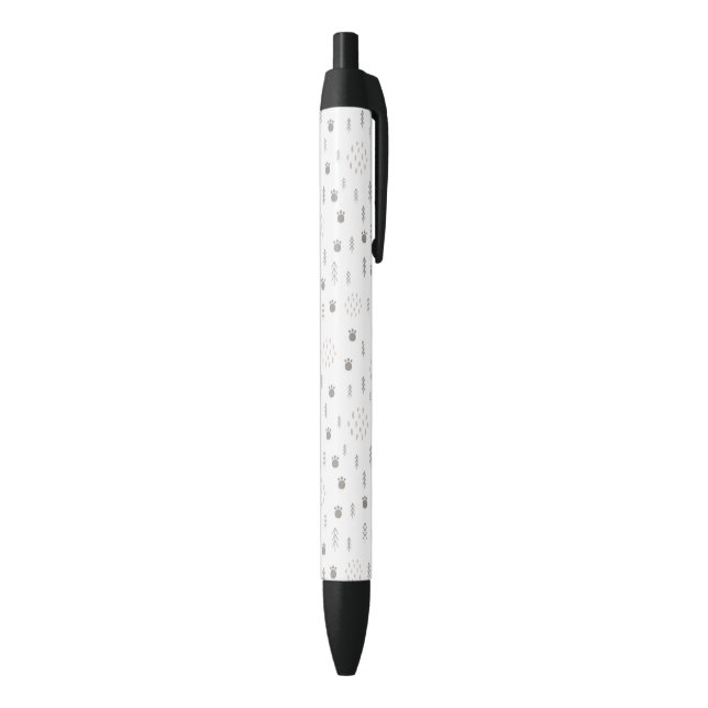 Cute Woodland Animal Track Pattern Pen (Bottom (Vertical))