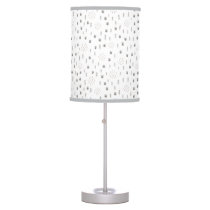 Cute Woodland Animal Track Pattern Table Lamp