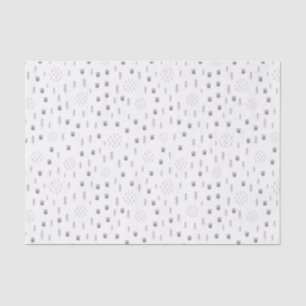 Cute Woodland Animal Track Pattern Tissue Paper