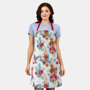 Cute Woodland Animals All Over Print Apron