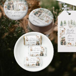 Cute Woodland Animals Bear Deer Forest Baby Shower Hershey's Miniatures<br><div class="desc">Adorable baby animals in the forest surrounded by colorful mushrooms and wildflowers in a fun BOHO nature style. Gender neutral, boy or girl appropriate design. A sweet baby bear with foliage wreath on its head is surrounded by a fox, deer, bunny rabbit and little bird with your mother-to-be's name and...</div>