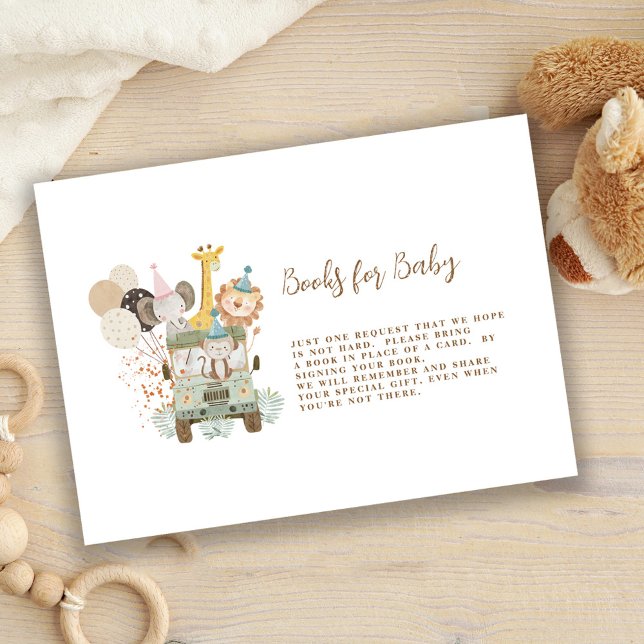 Cute Woodland Animals Boho Books For Baby  Enclosure Card (Creator Uploaded)