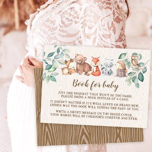 Cute woodland animals book for baby Enclosure Card