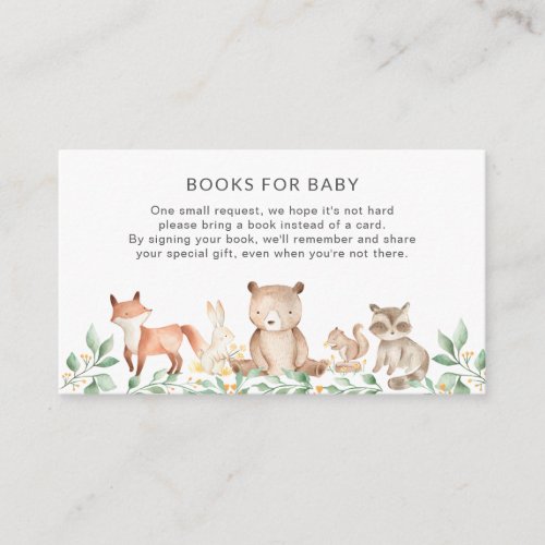 Cute Woodland Animals Books for Baby Shower