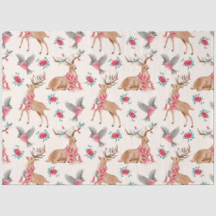 Cute Woodland Animals Christmas Tissue Paper