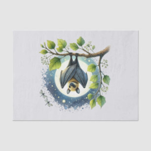 Cute woodland animals decoupage bat tissue paper