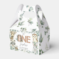 Cute Woodland Animals Greenery Boy Baby Shower 