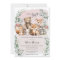 Cute Woodland Animals Greenery Girl Baby Shower