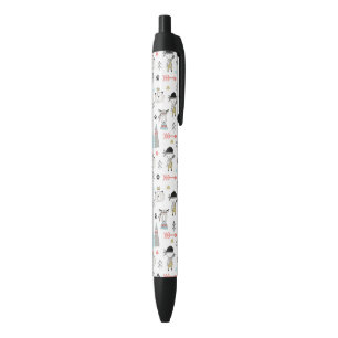 Cute Woodland Animals & Indian Boy Pattern Pen