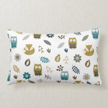 Cute Woodland Animals Kids/nursery Throw Pillow by OS_Designs at Zazzle