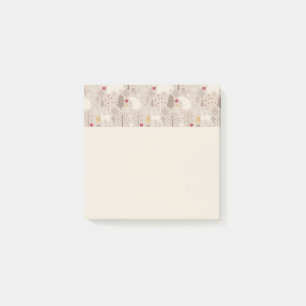 Cute Woodland Animals Nordic Pattern Post-it Notes