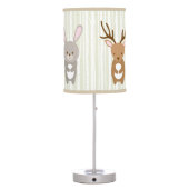 Cute Woodland Animals Nursery Lamp (Back)