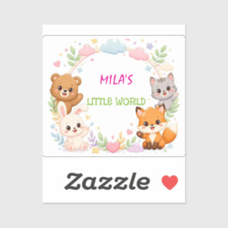 Cute Woodland Animals Nursery Wall Art – Bear Sticker