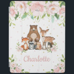 Cute Woodland Animals Pastel Blush Pink Floral iPad Smart Cover<br><div class="desc">(c) The Happy Cat Studio</div>