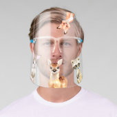 Cute Woodland Animals Peek a boo For kids Face Shield (Insitu)