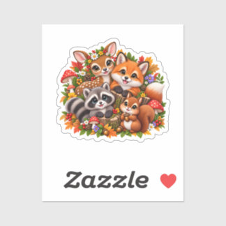 Cute Woodland Animals Sticker