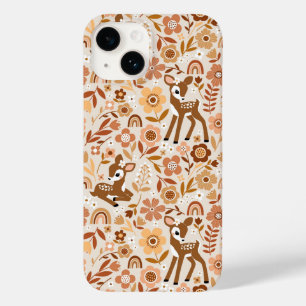 Cute Woodland Baby Deer Floral Pattern Case-Mate iPhone 14 Case