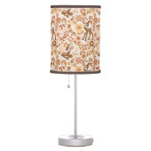 Cute Woodland Baby Deer Floral Pattern Table Lamp (Right)
