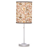 Cute Woodland Baby Deer Floral Pattern Table Lamp (Front)