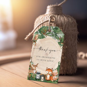 Cute Woodland Baby Shower Gift Tags