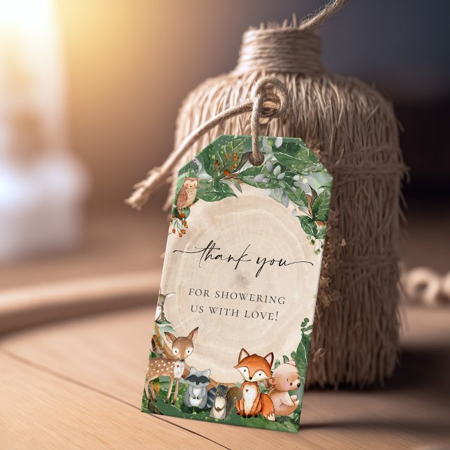 Cute Woodland Baby Shower Gift Tags (Creator Uploaded)