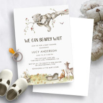 Cute Woodland Baby Shower Invitation