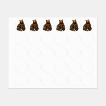 Cute Woodland Bear Cartoon T-Shirt