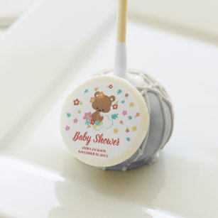 red bear cake pops
