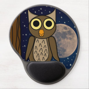Cute Woodland Bird Artwork Gel Mouse Pad