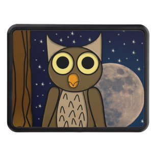 Cute Woodland Bird Artwork Hitch Cover