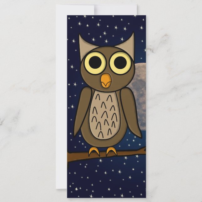 Cute Woodland Bird Artwork Invitation (Front)