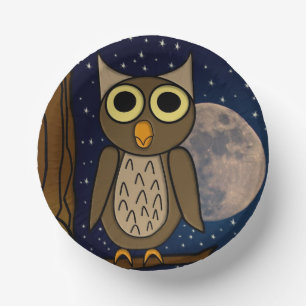 Cute Woodland Bird Artwork Paper Bowls
