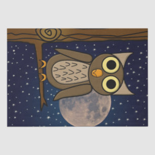 Cute Woodland Bird Artwork Tissue Paper