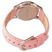 Cute Woodland Bunny in Clover (right hand) Watch (Back)