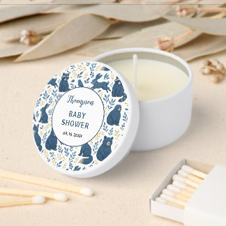 Cute Woodland Creatures |Rustic Forest Baby Shower Mini Candle Favors